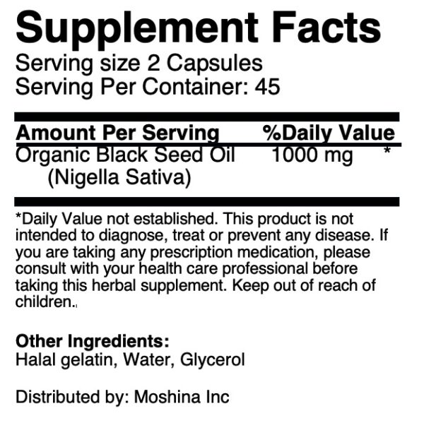 Black Seed Oil 90 Softgel Capsule - Image 5