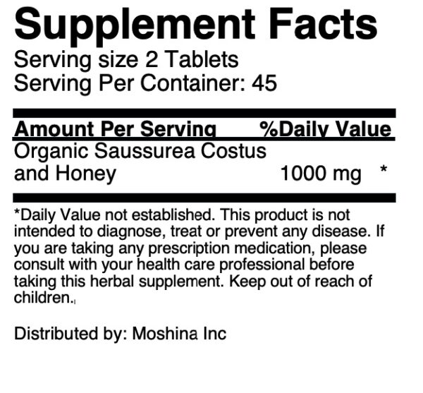 Qist Al Hindi(Costus) 90 Tablets - Image 5