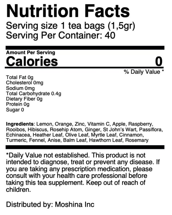 Speqtra Collagen Tea + Vitamin C - 40 tea bags - Image 10