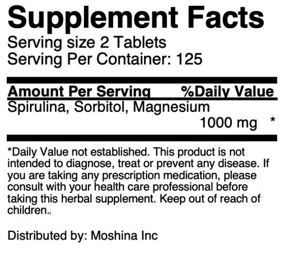 Spirulina 250 Tablets - Image 4