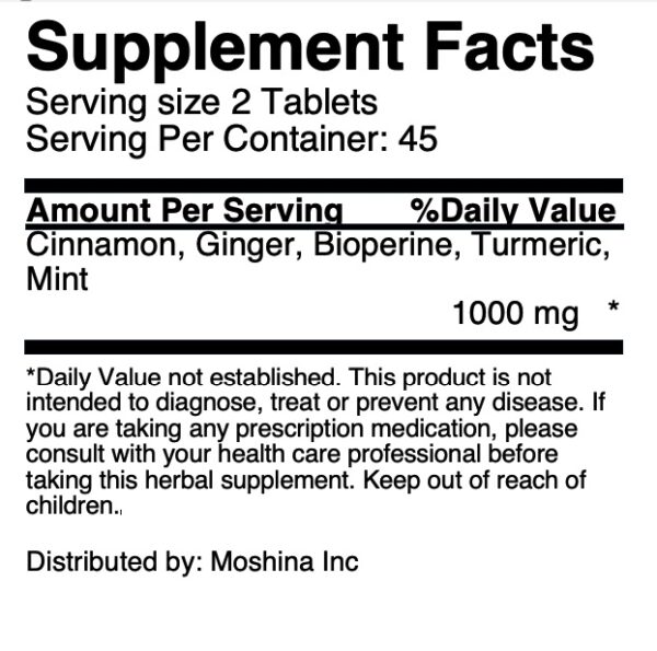 Turmeric Curcumin 90 Tablets - Image 4